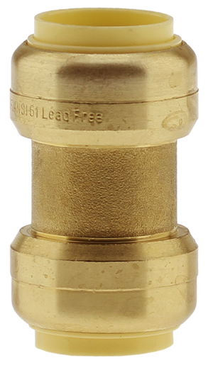 Boshart BPF-C07NL 3/4" Push-Fit CTS Coupling, No Lead - Edmondson Supply