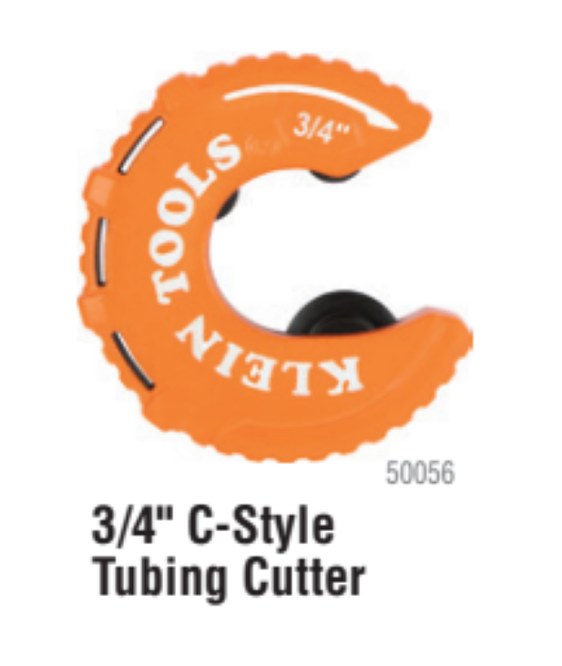 Klein Tools 50056 3/4" C-Style Tubing Cutter - Edmondson Supply