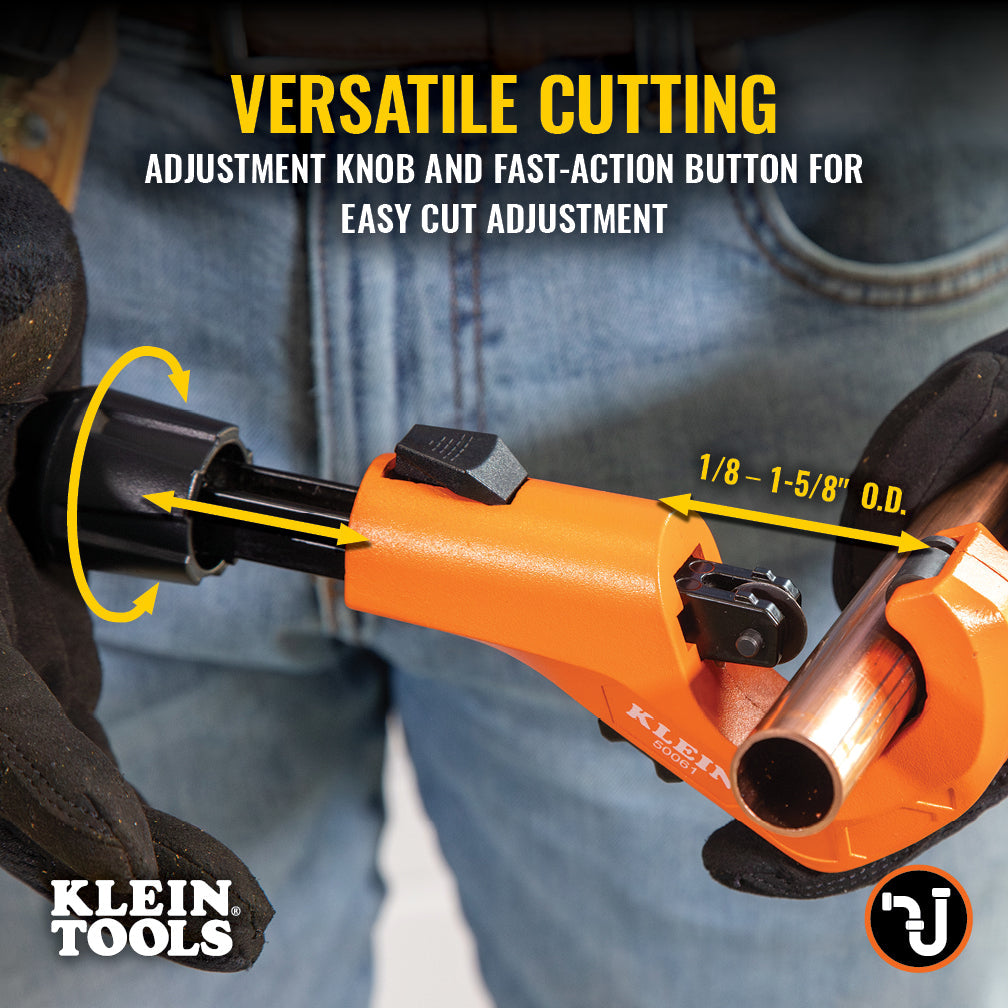 Klein Tools 50061 1-5/8-Inch Quick-Adjust Tubing Cutter - Edmondson Supply