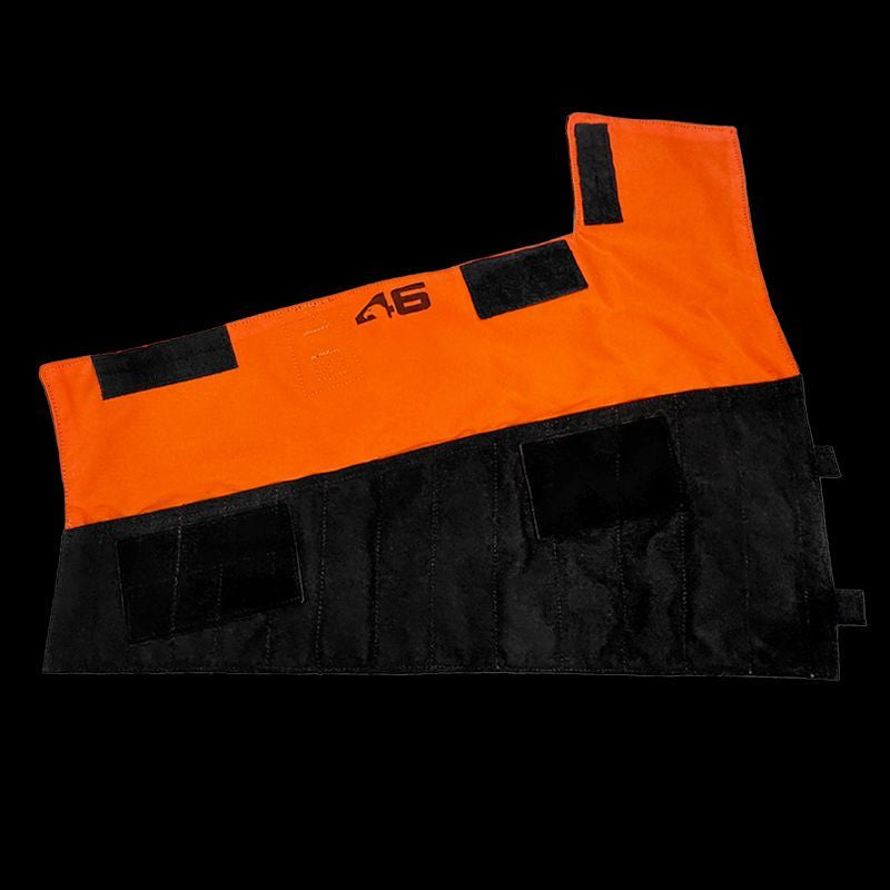 Atlas 46 Wrench Roll Pouch - 14 Slot, V2 (Black/Orange) - Edmondson Supply