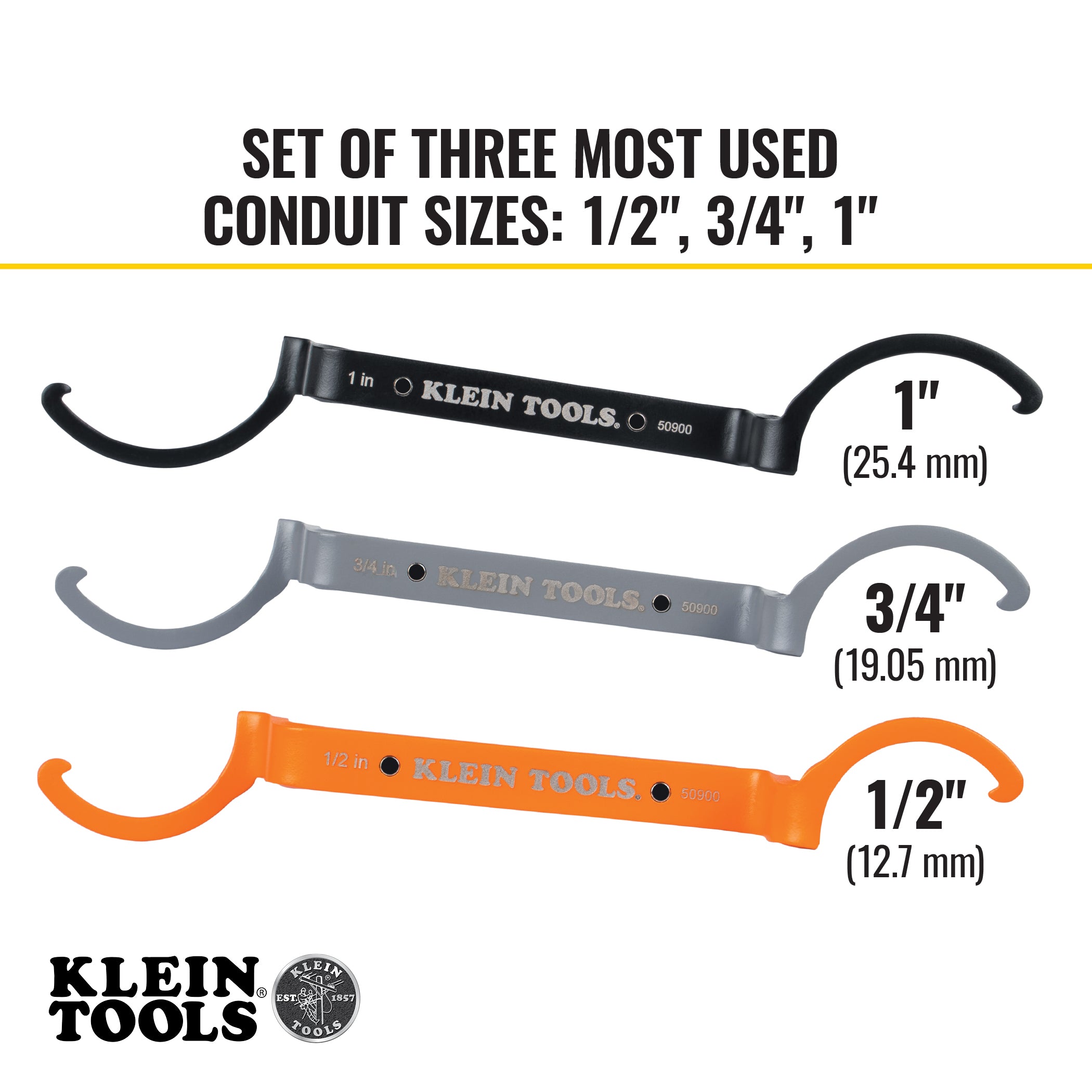 Klein Tools 50900R Locknut Wrench Set - Edmondson Supply