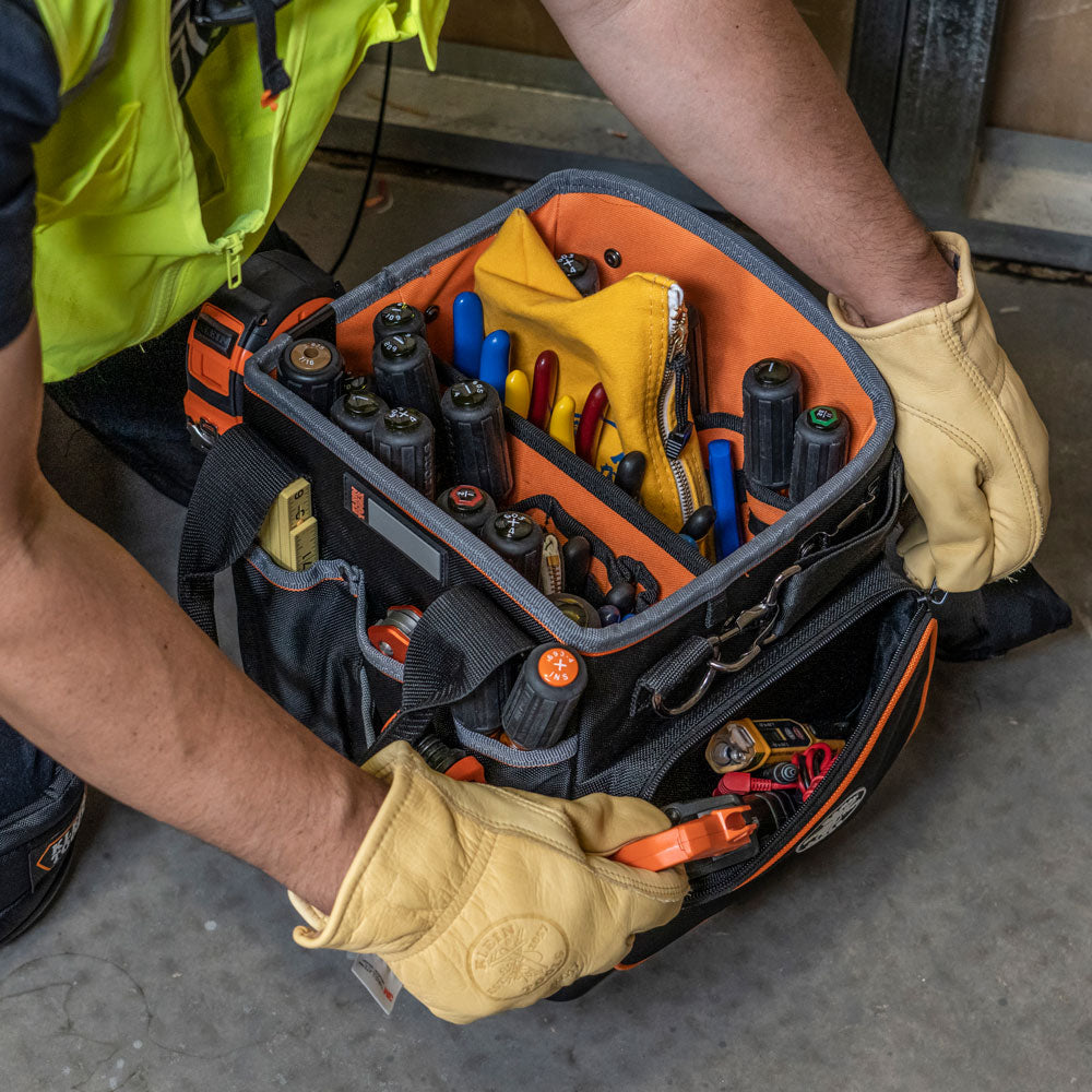 Klein Tools 5541610-14 Tool Bag, Tradesman Pro™ Tool Tote, 40 Pockets, 10-Inch - Edmondson Supply