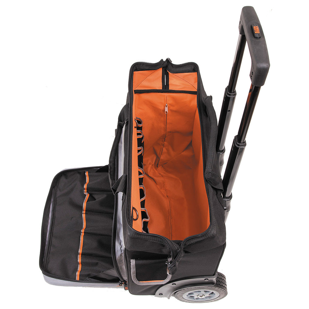 Klein Tools 55452RTB Tool Bag, Tradesman Pro™ Rolling Tool Bag, 24 Pockets, 19-Inch - Edmondson Supply