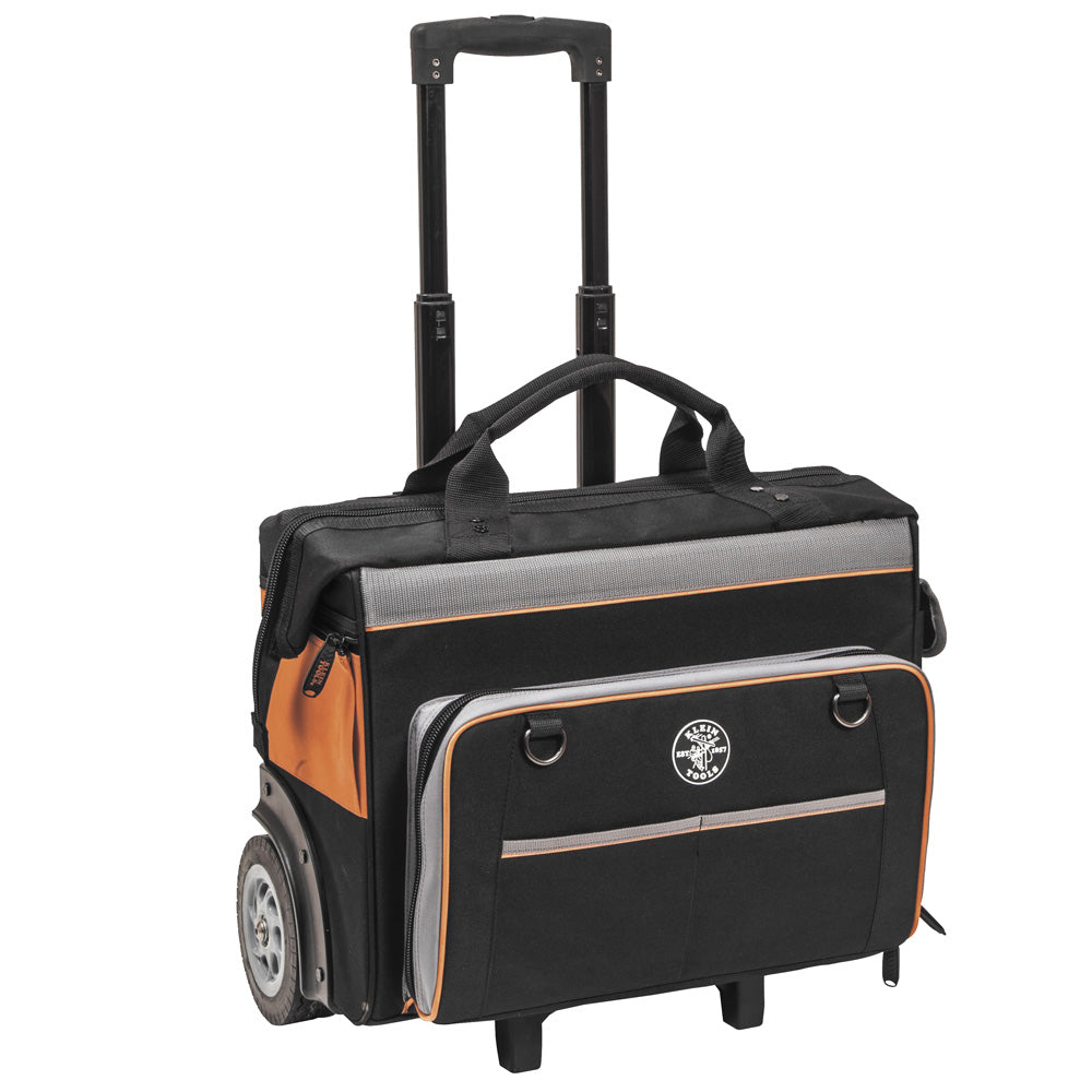 Klein Tools 55452RTB Tool Bag, Tradesman Pro™ Rolling Tool Bag, 24 Pockets, 19-Inch - Edmondson Supply