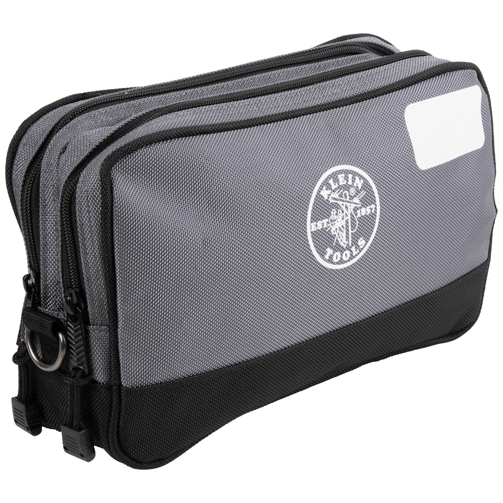 Klein Tools 55583 Double Zipper Bag, 12 x 7-Inch - Edmondson Supply