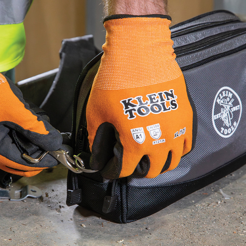 Klein Tools 55583 Double Zipper Bag, 12 x 7-Inch - Edmondson Supply
