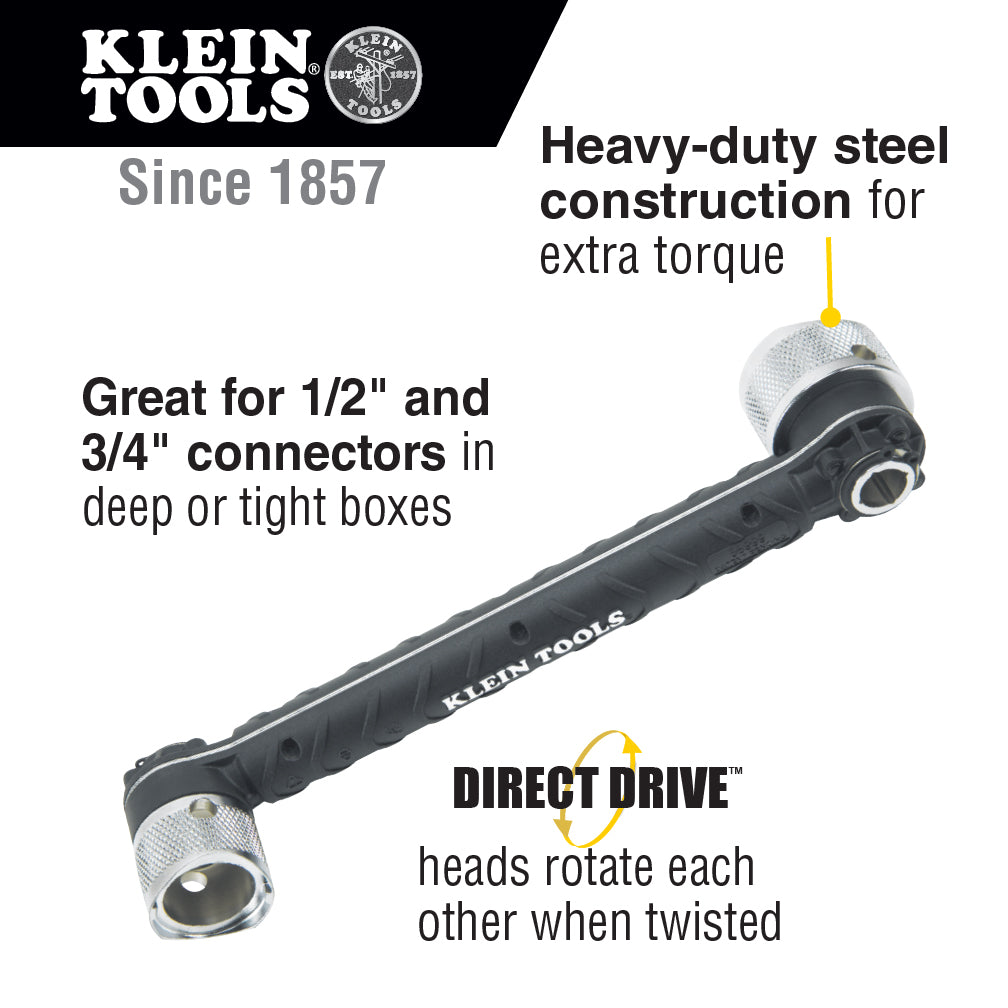 Klein Tools 56999 Conduit Locknut Wrench, Fits 1/2", 3/4" - Edmondson Supply