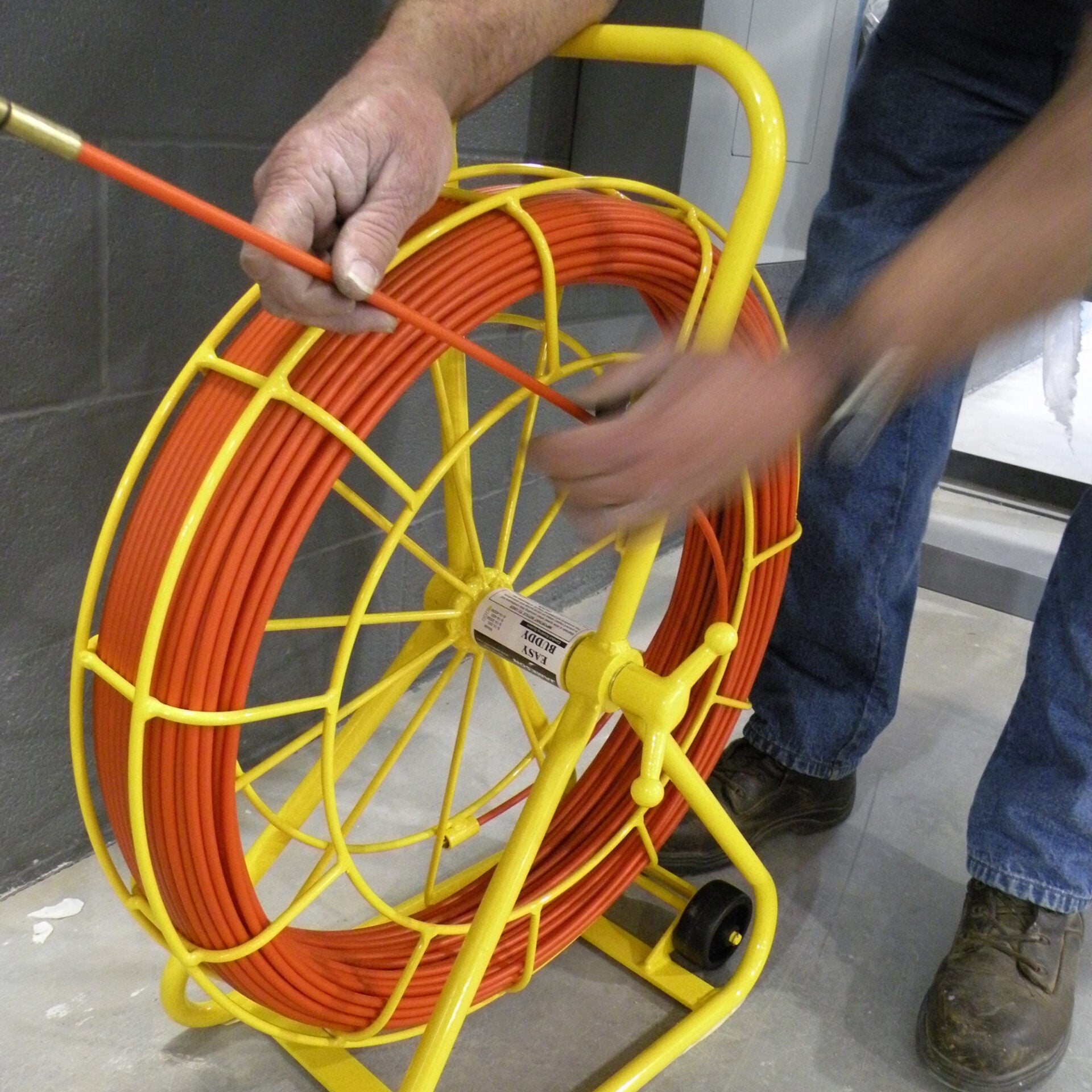 Jameson Tools 6-14-300M Easy Buddy® Duct Conduit Rodder, 1/4 in. x 300 ft. - Edmondson Supply
