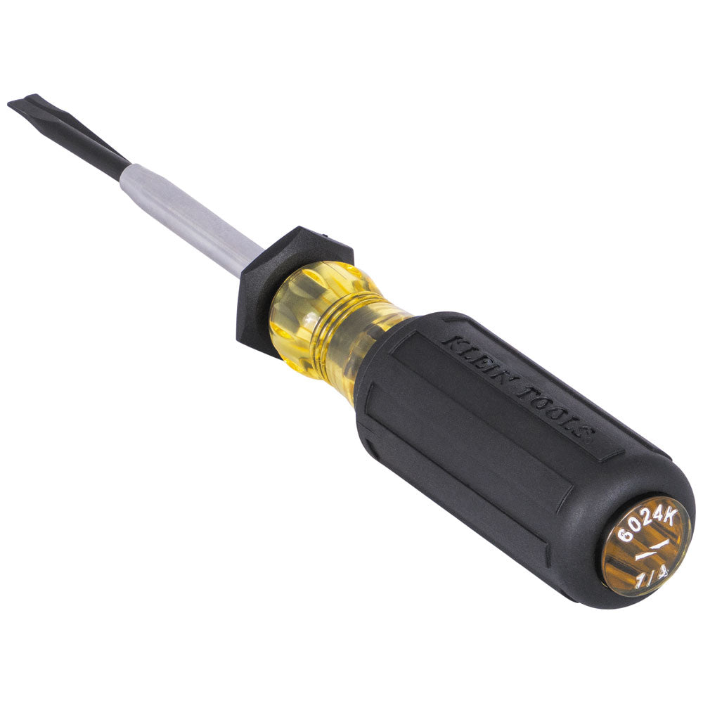 Klein Tools 6024K Slotted Screw Holding Driver, 1/4-Inch - Edmondson Supply
