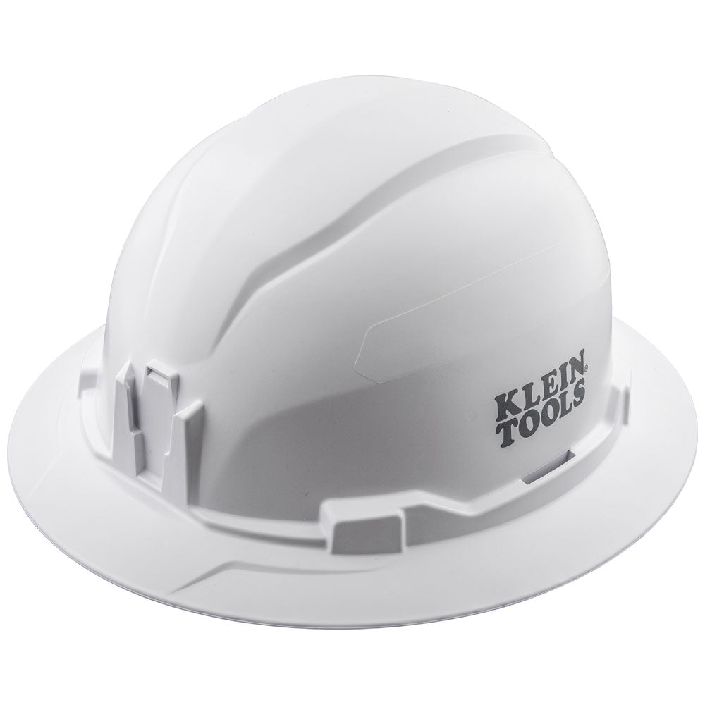 Klein Tools 60400 Hard Hat, Non-Vented, Full Brim Style, White - Edmondson Supply