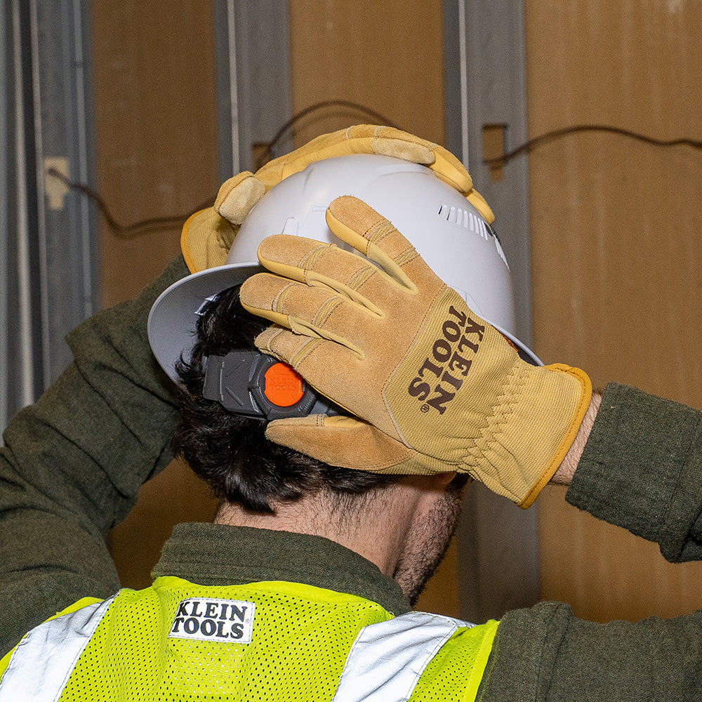 Klein Tools 60607 Leather All Purpose Gloves, Medium - Edmondson Supply