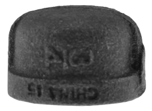 Boshart 2-BLCA-07 3/4" Black Malleable Iron Cap, Class 150 - Edmondson Supply