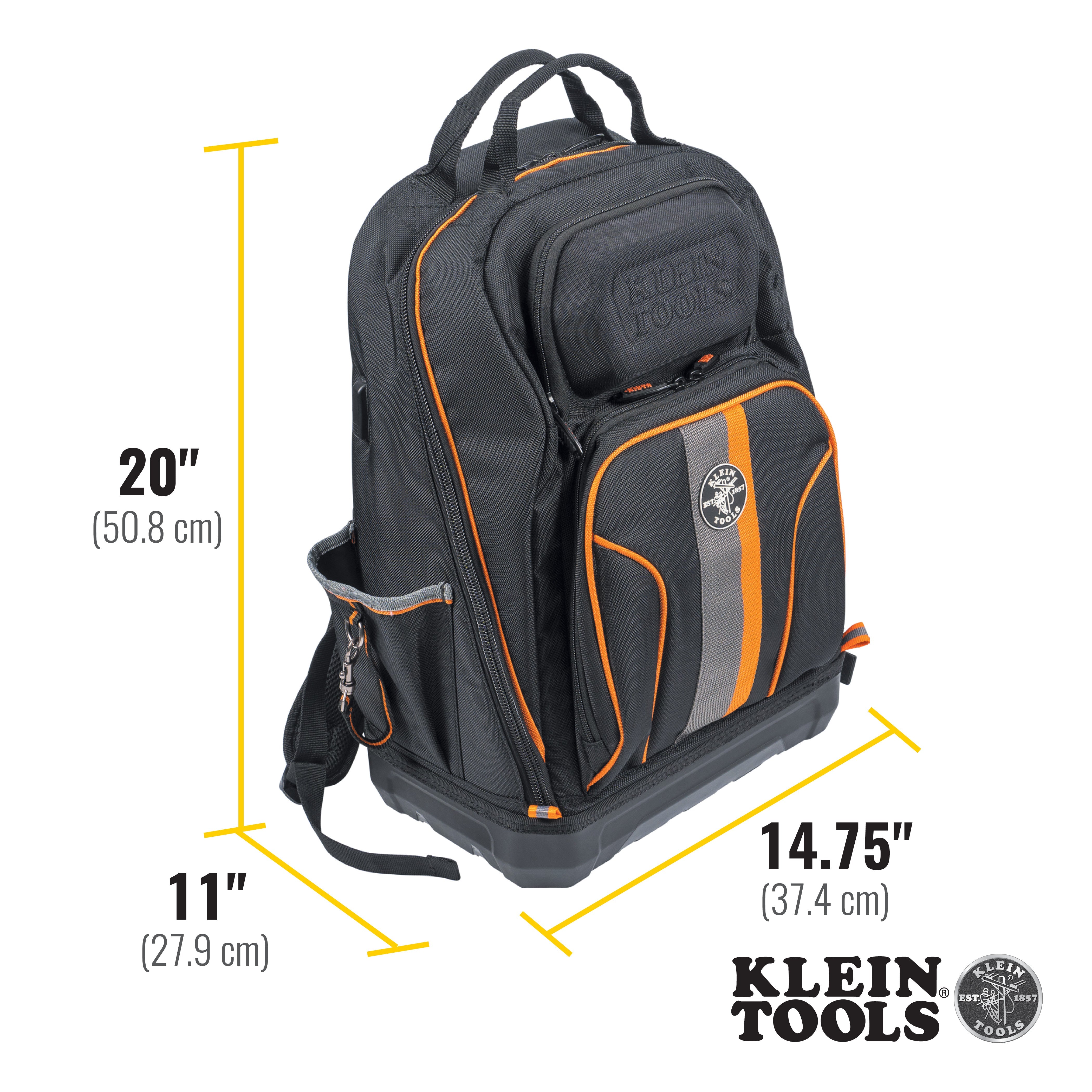 Klein Tools 62800BP Tradesman Pro™ XL Tool Bag Backpack, 40 Pockets - Edmondson Supply