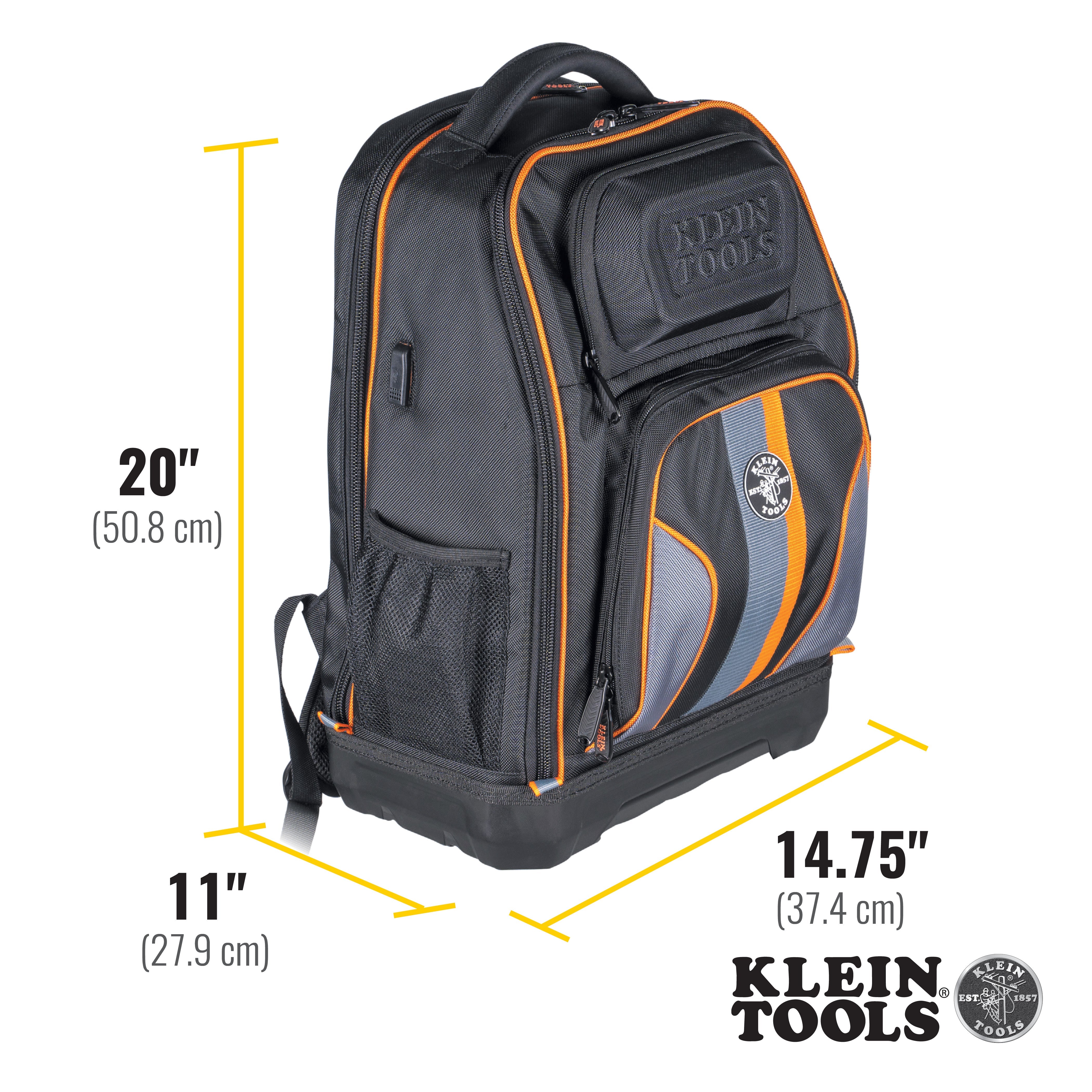 Klein Tools 62805BPTECH Tradesman Pro™ XL Tech Tool Bag Backpack, 28 Pockets - Edmondson Supply