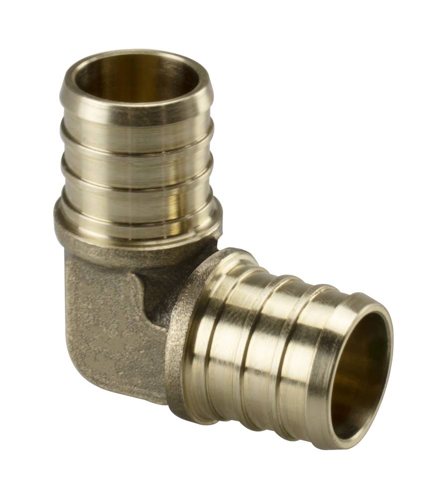 Sioux Chief 642XG2 PowerPEX® 1/2" X 1/2" PEX 90° Brass Crimp Elbow - Edmondson Supply