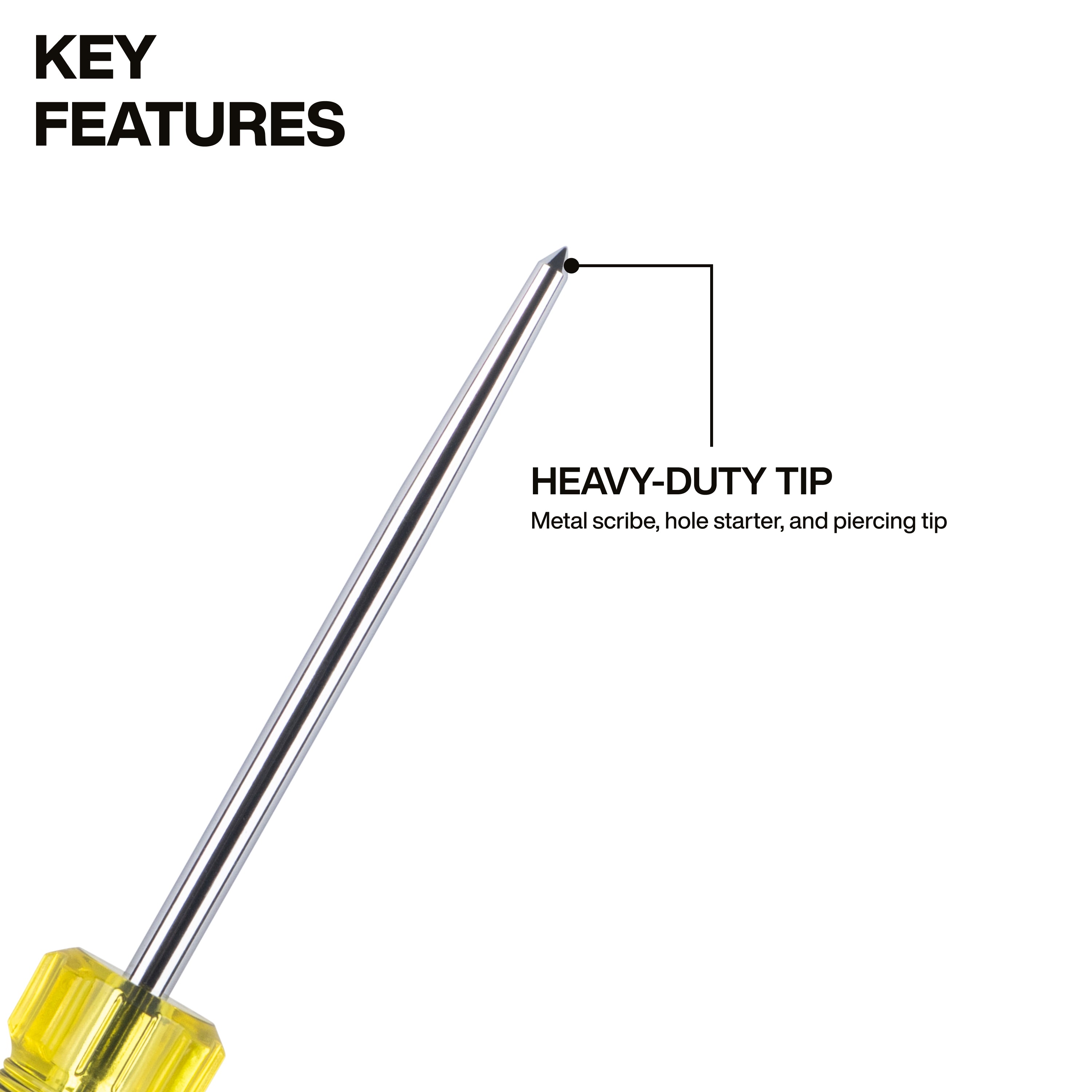 Klein Tools 6504DD Scratch Awl Demolition Driver - Edmondson Supply