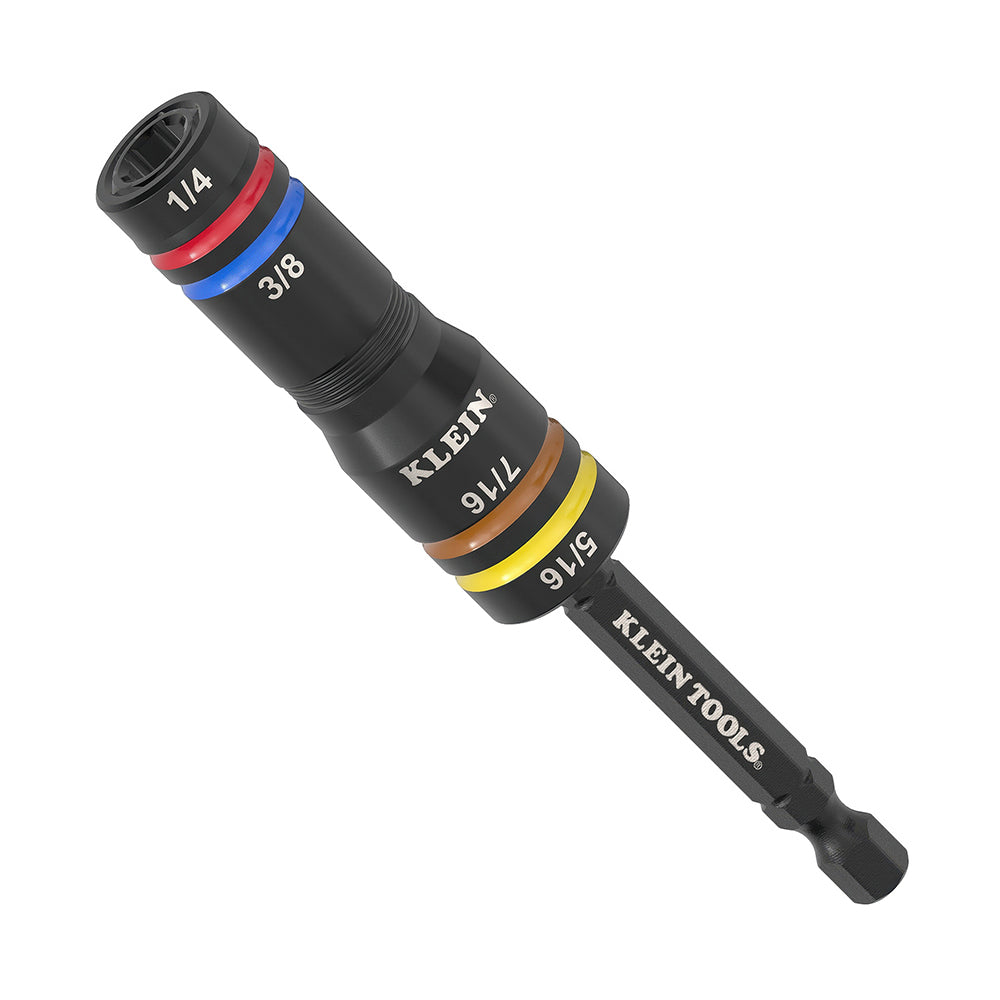 Klein Tools 651QS Quad-4 Heavy-Duty Impact Flip Socket, SAE - Edmondson Supply