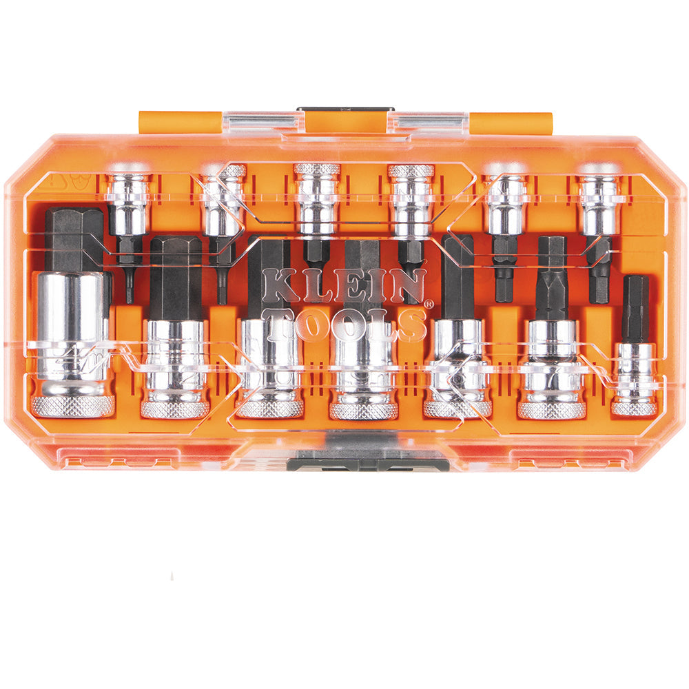 Klein Tools 65213HEXM Knurled Hex Bit Socket Set, Metric, 13-Piece - Edmondson Supply