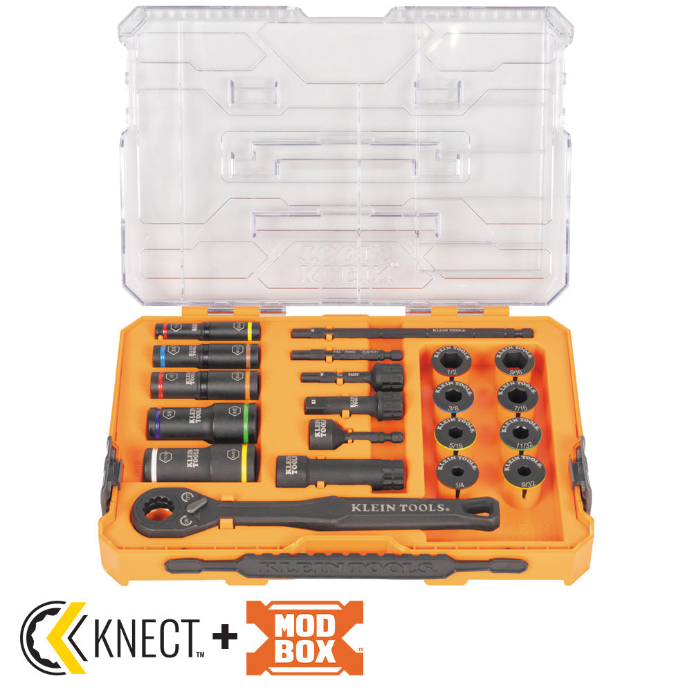 Klein Tools 65240 KNECT™ Impact Pass Through and Deep-Well Flip Socket