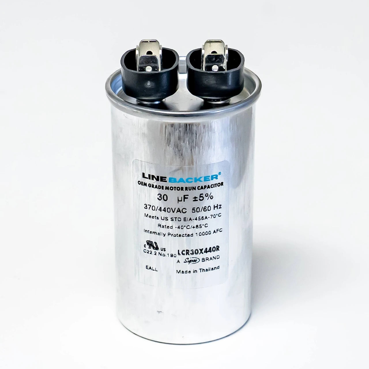 Supco LCR30X440R 30 MFD, 440 VAC Linebacker Round Run Capacitor - Edmondson Supply