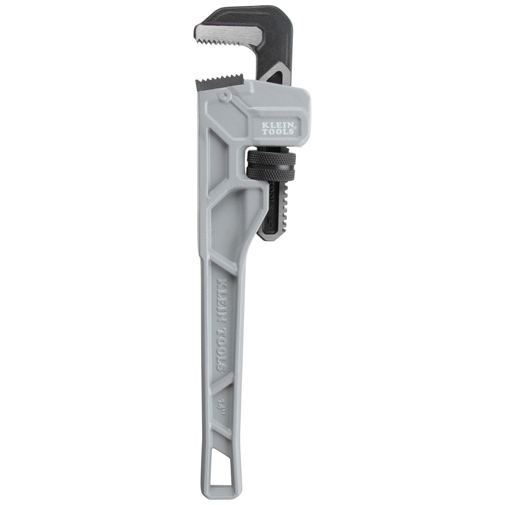 Klein Tools 68224 Adjustable Cast Aluminum Pipe Wrench, 14-Inch - Edmondson Supply