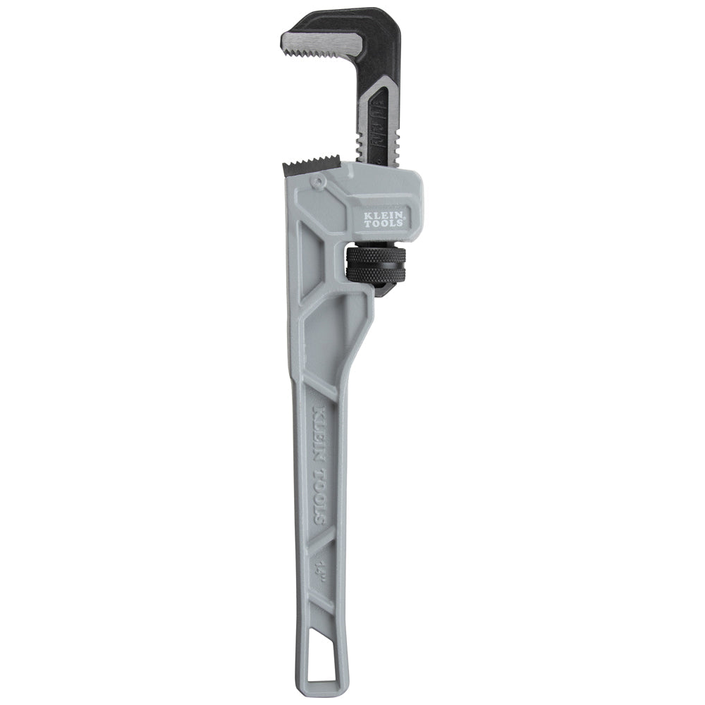 Klein Tools 68224 Adjustable Cast Aluminum Pipe Wrench, 14-Inch - Edmondson Supply