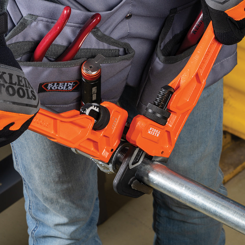 Klein Tools 68227 Adjustable Cast Iron Pipe Wrench, 14-Inch - Edmondson Supply