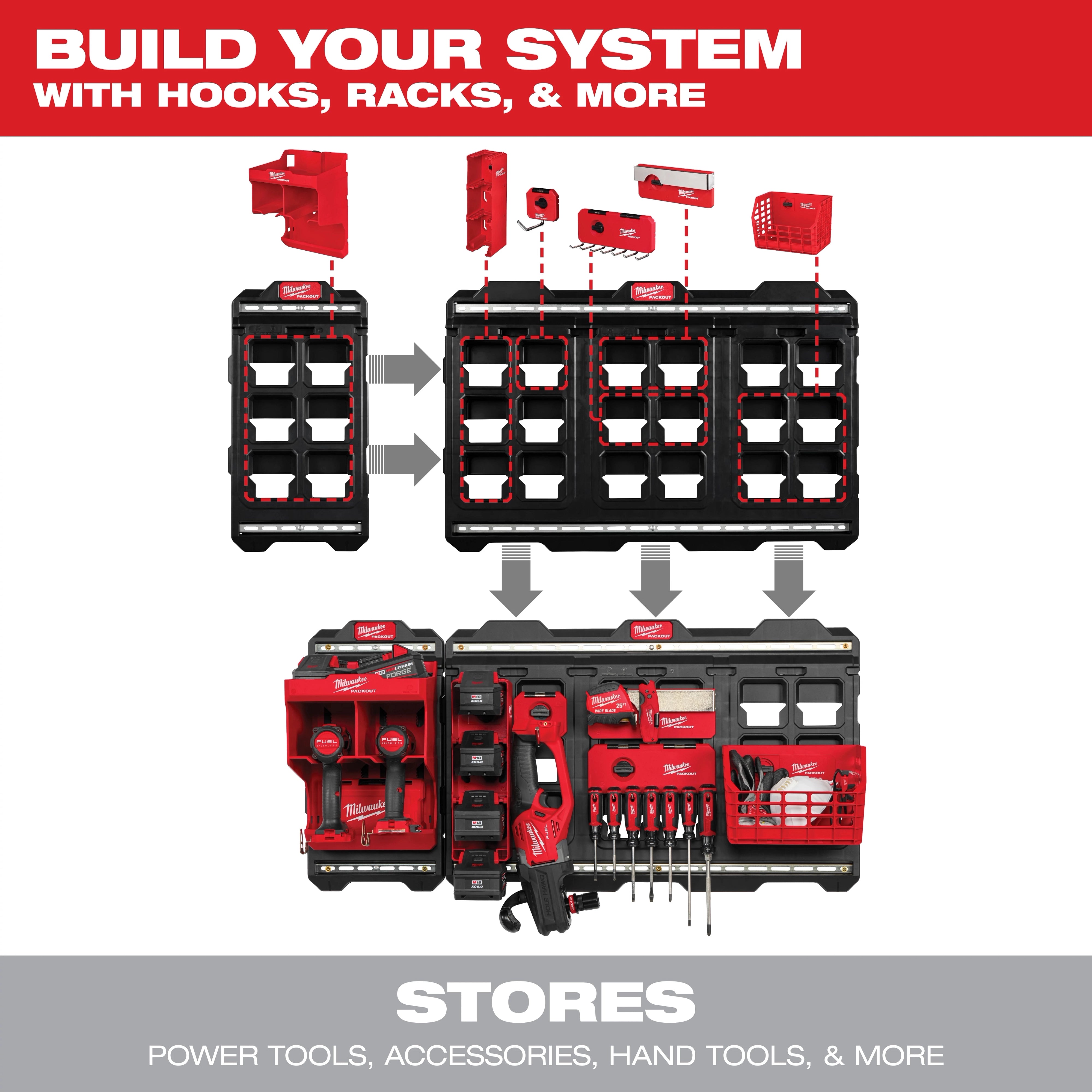 Milwaukee 48-22-8328 PACKOUT™ 4" Single Straight Hook - Edmondson Supply