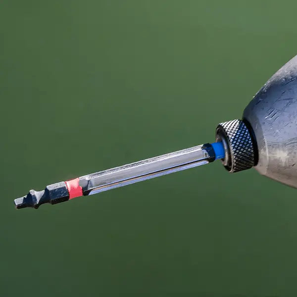 Rack-A-Tiers 72422RB Reemer Bit - Double Ended #2 Blue Phillips & #2 Red Robertson Square Pipe Reaming Bit - Edmondson Supply