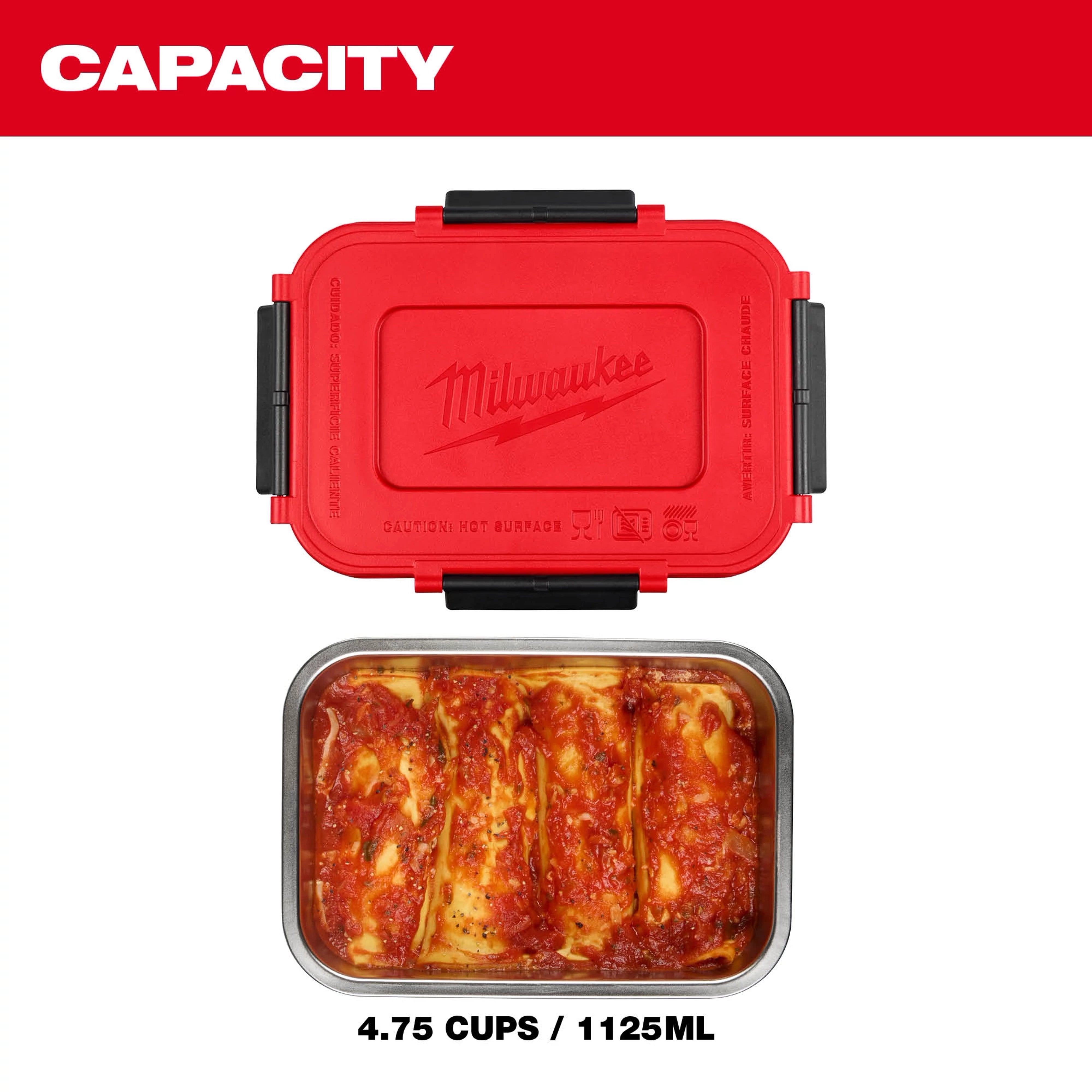 Milwaukee 49-16-0203 Stainless Steel Containers for M18™ Jobsite Lunch Warmer (Qty: 3) - Edmondson Supply