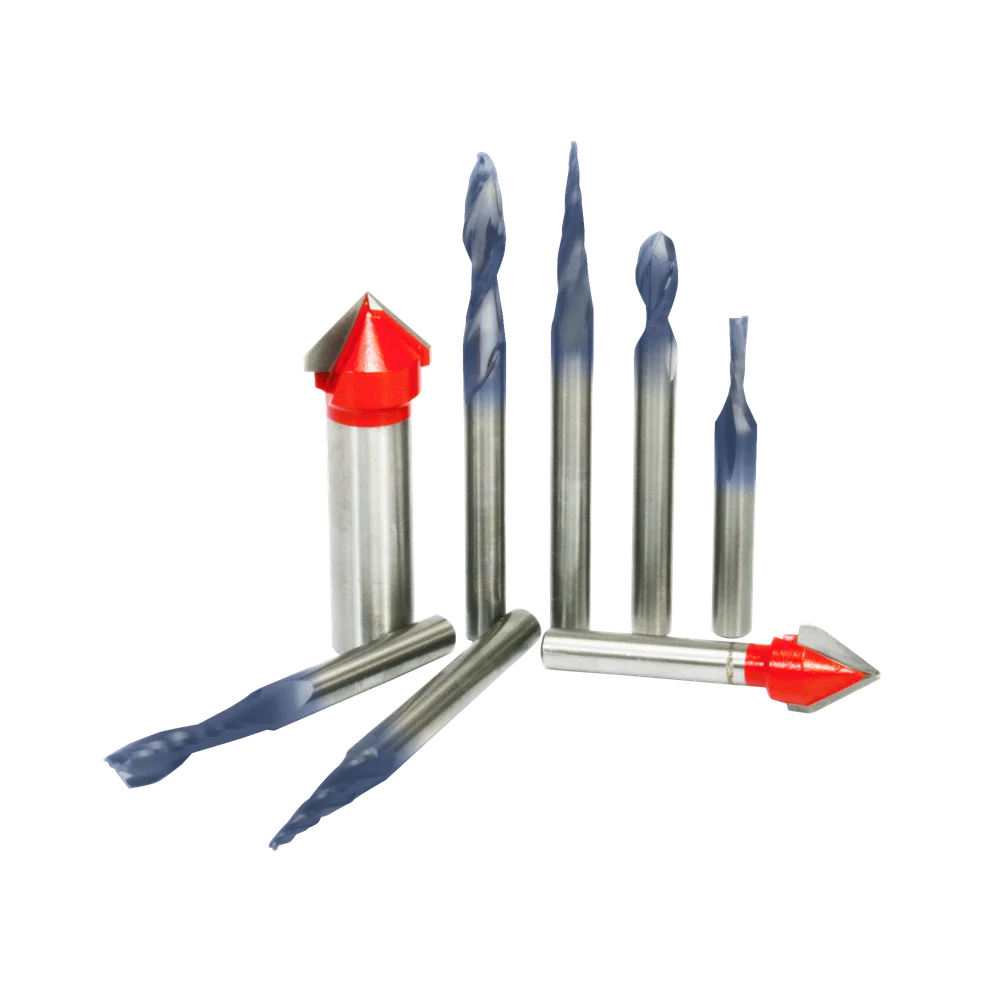 Freud 87-108 8 Piece CNC Router Bit Signmaking Set - Edmondson Supply