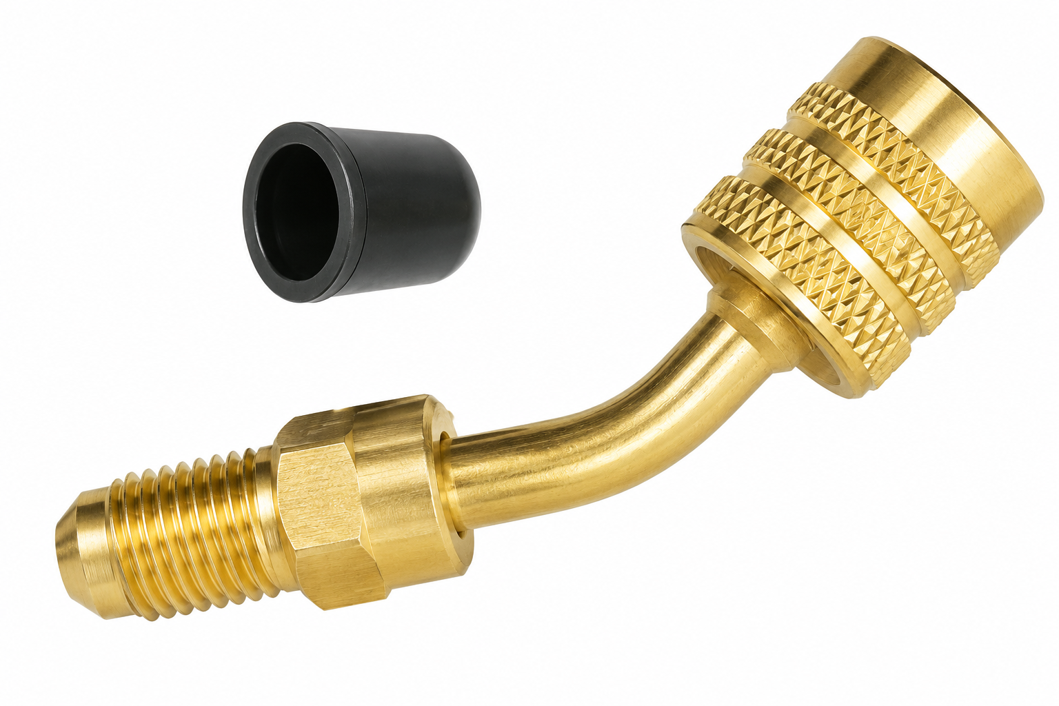 MA-Line MA-A2L-45 45 Degree Brass Adaptor for A2L Refrigerant - Edmondson Supply