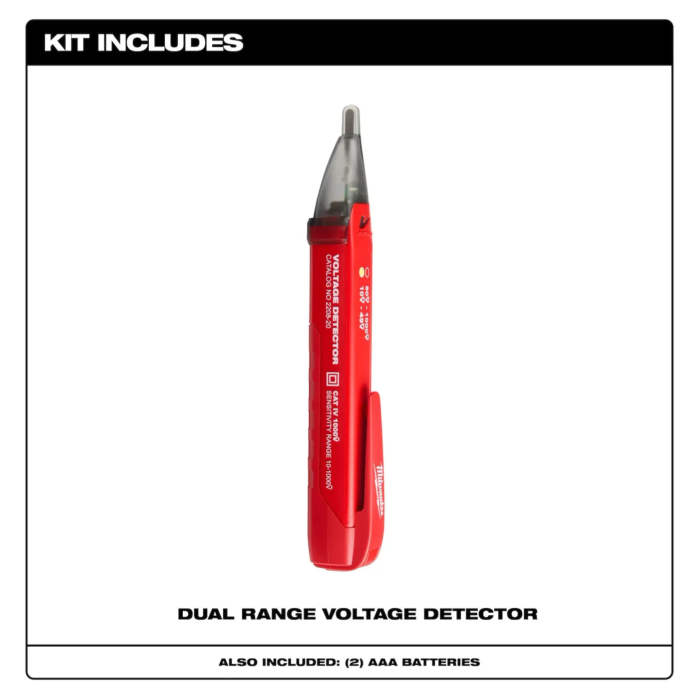 Milwaukee 2208-20 Dual Range Voltage Detector - Edmondson Supply