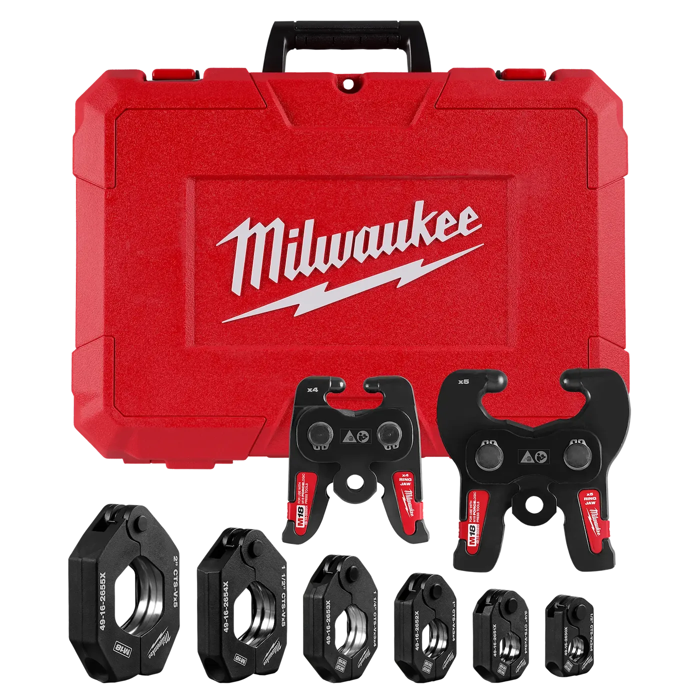 Milwaukee 49-16-2692X CTS-V Pivoting Press Rings Kits 1/2" - 2" - Edmondson Supply