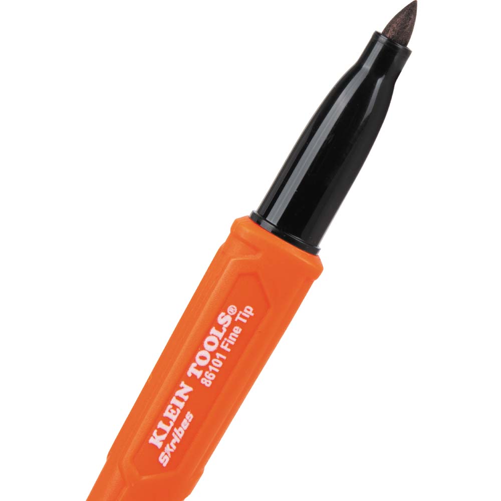 Klein Tools 86101 Skribes™ Fine Tip Permanent Marker, Black - Edmondson Supply