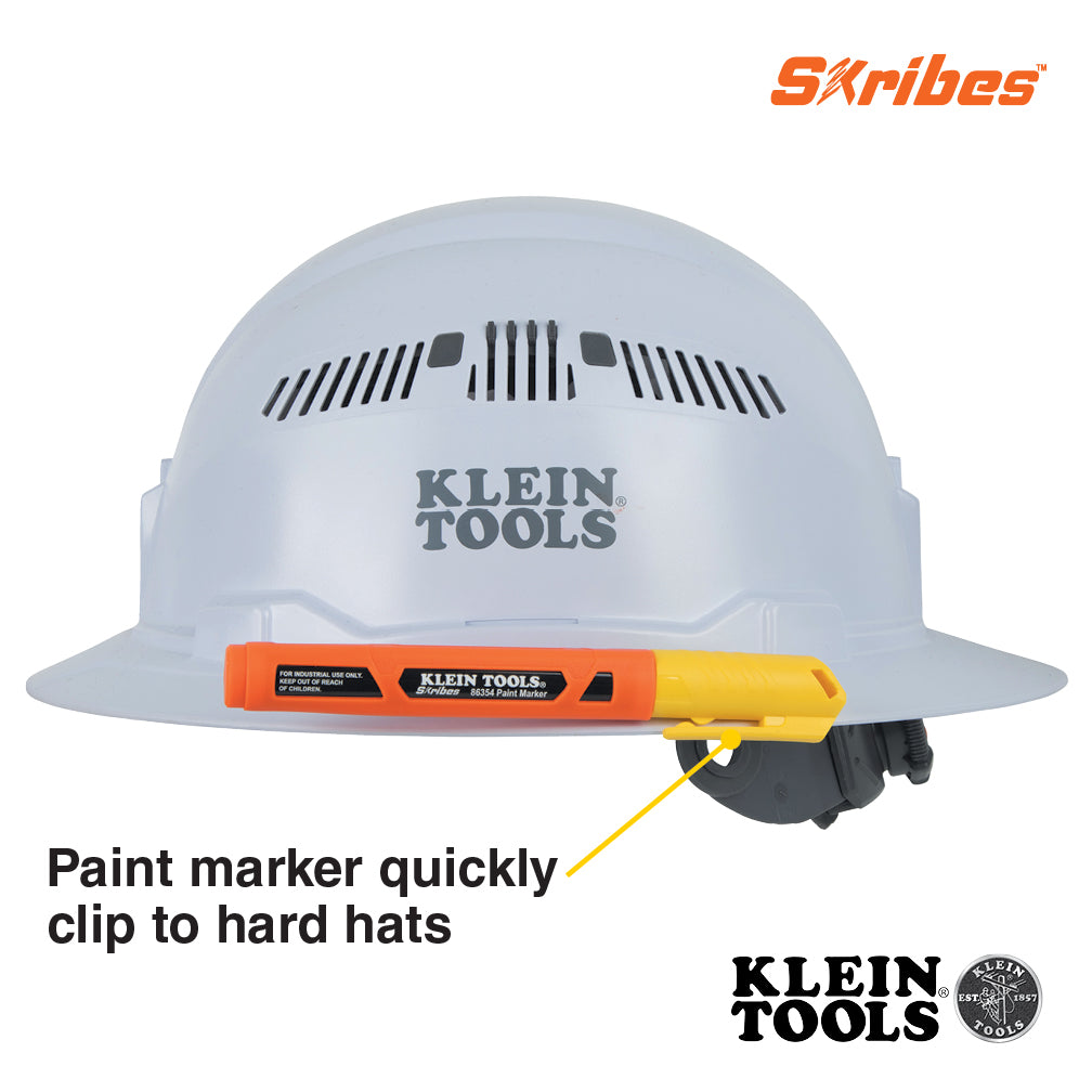 Klein Tools 86354 Skribes™ Paint Marker, Yellow - Edmondson Supply
