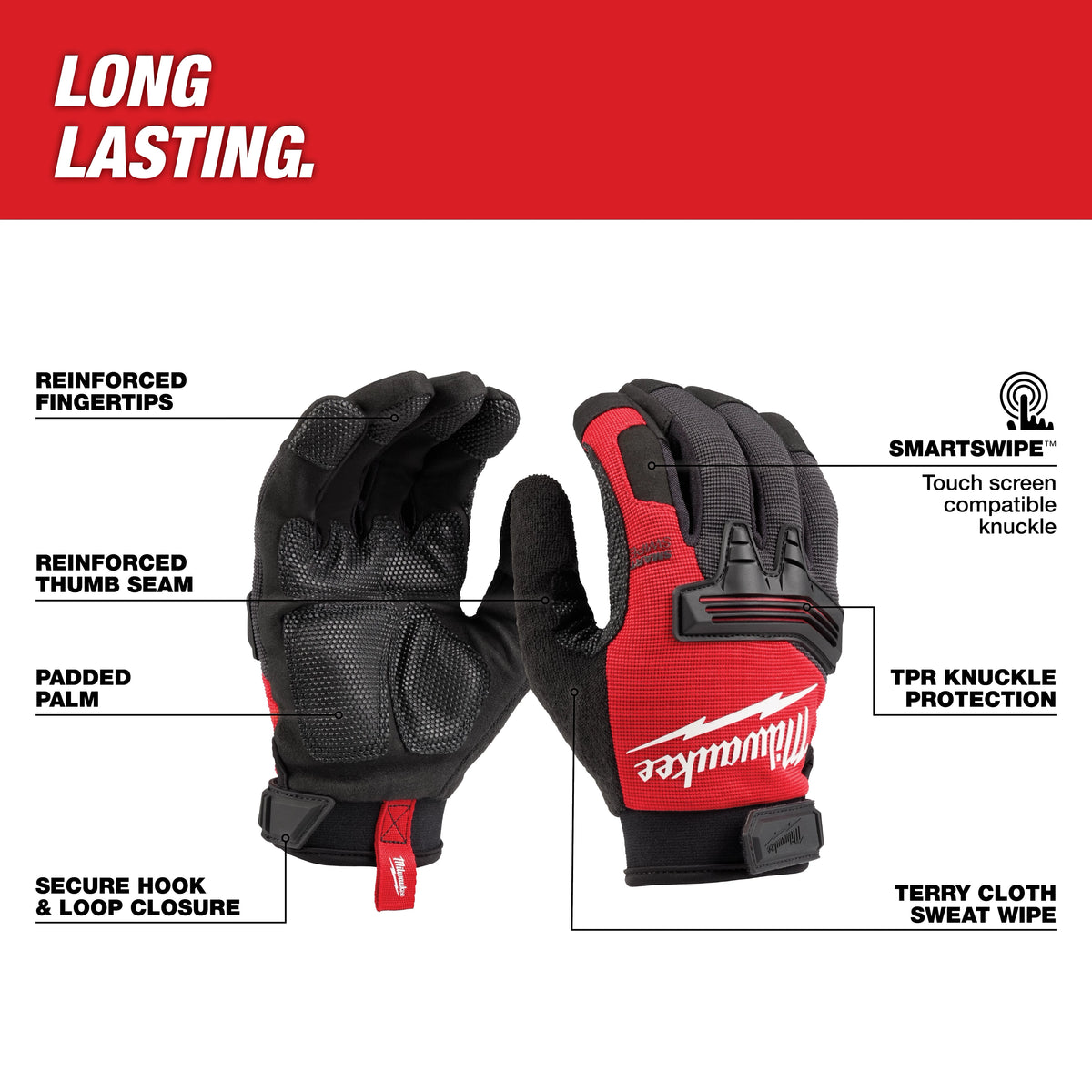 Milwaukee 48-73-8532 Wrecking Work Glove - L - Edmondson Supply