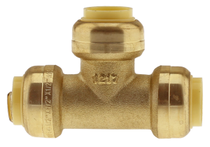 Boshart BPF-T05NL 1/2" Push-Fit CTS Tee, No Lead - Edmondson Supply