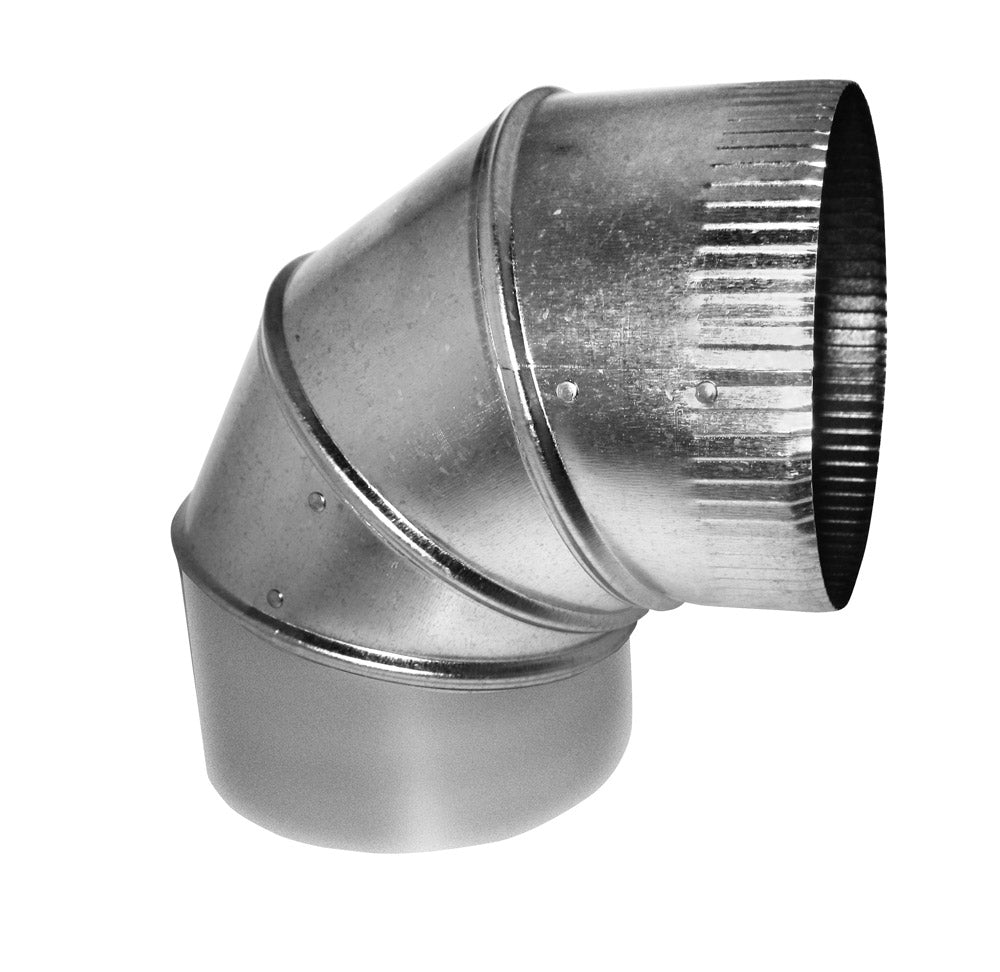 Southwark 4" 26 Gauge Galvanized 90° Adjustable Elbow - Edmondson Supply