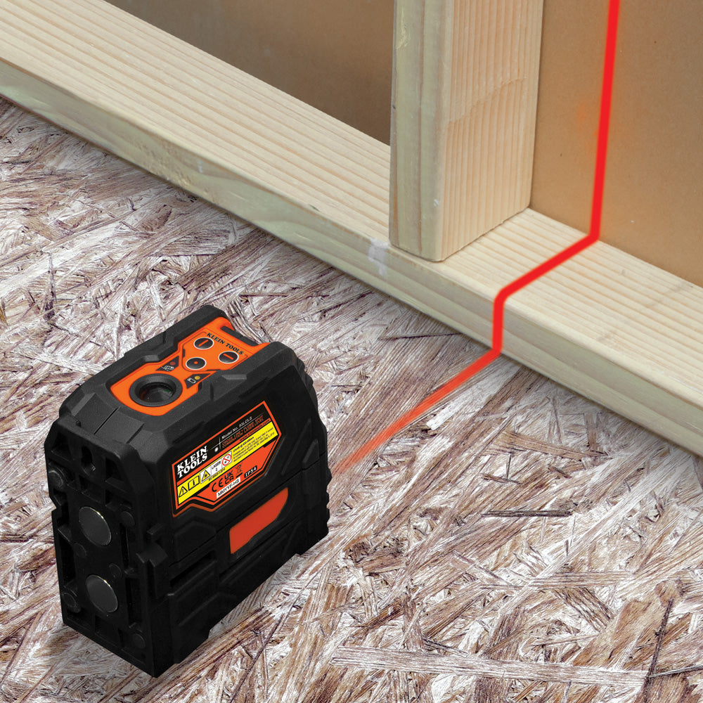 Klein Tools 93LCLS Laser Level, Self-Leveling Red Cross-Line Level and Red Plumb Spot - Edmondson Supply