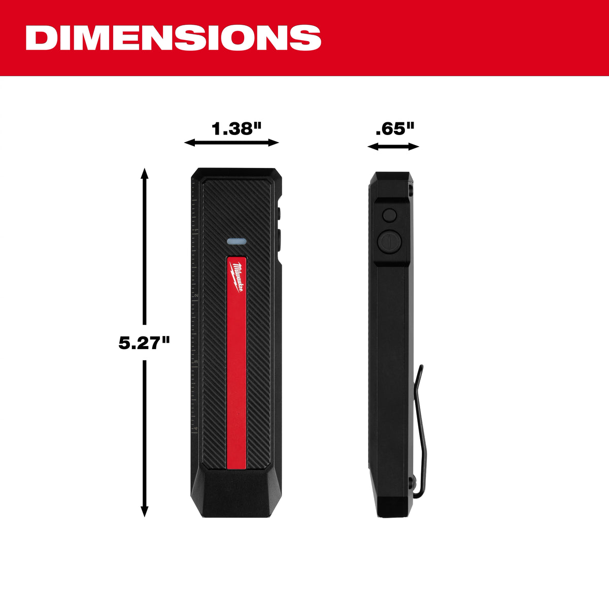 Milwaukee 2016R Rechargeable Flat Flashlight w/ Green Laser - Edmondson Supply