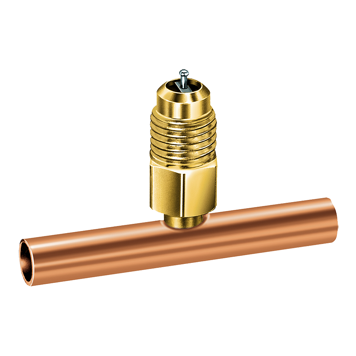 JB Industries A31134 1/4" ODS x 5/16" ODF, Slip Fit, Cooper Braze Adjustable Tee - Edmondson Supply