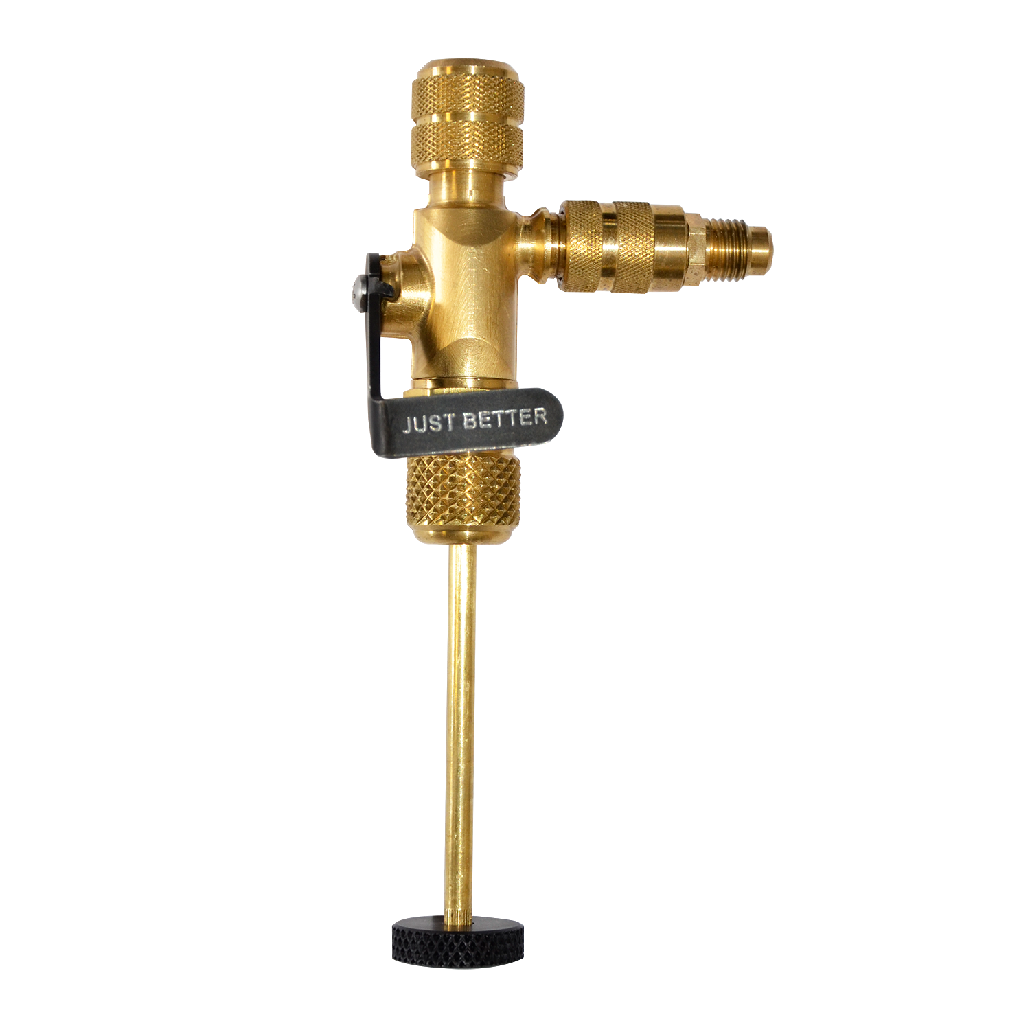 JB Industries A32525SV 1/4" Vacuum Rated Valve Core Removal Tool with Slide Valve Side Port - Edmondson Supply