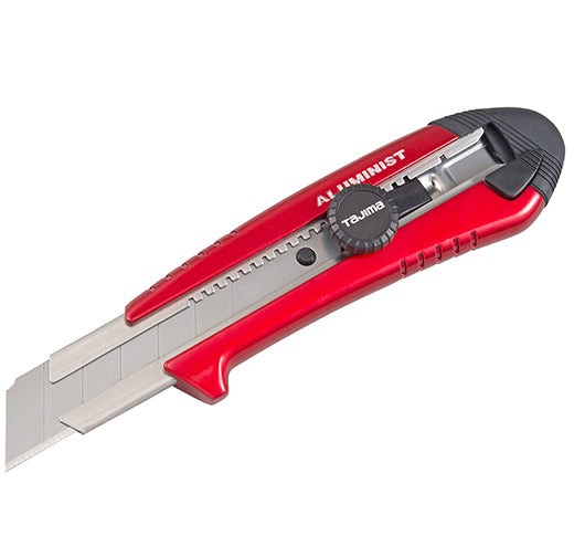 Tajima AC-701R Rock Hard Aluminist® 1" Blade Cutter Knife, Red - Edmondson Supply