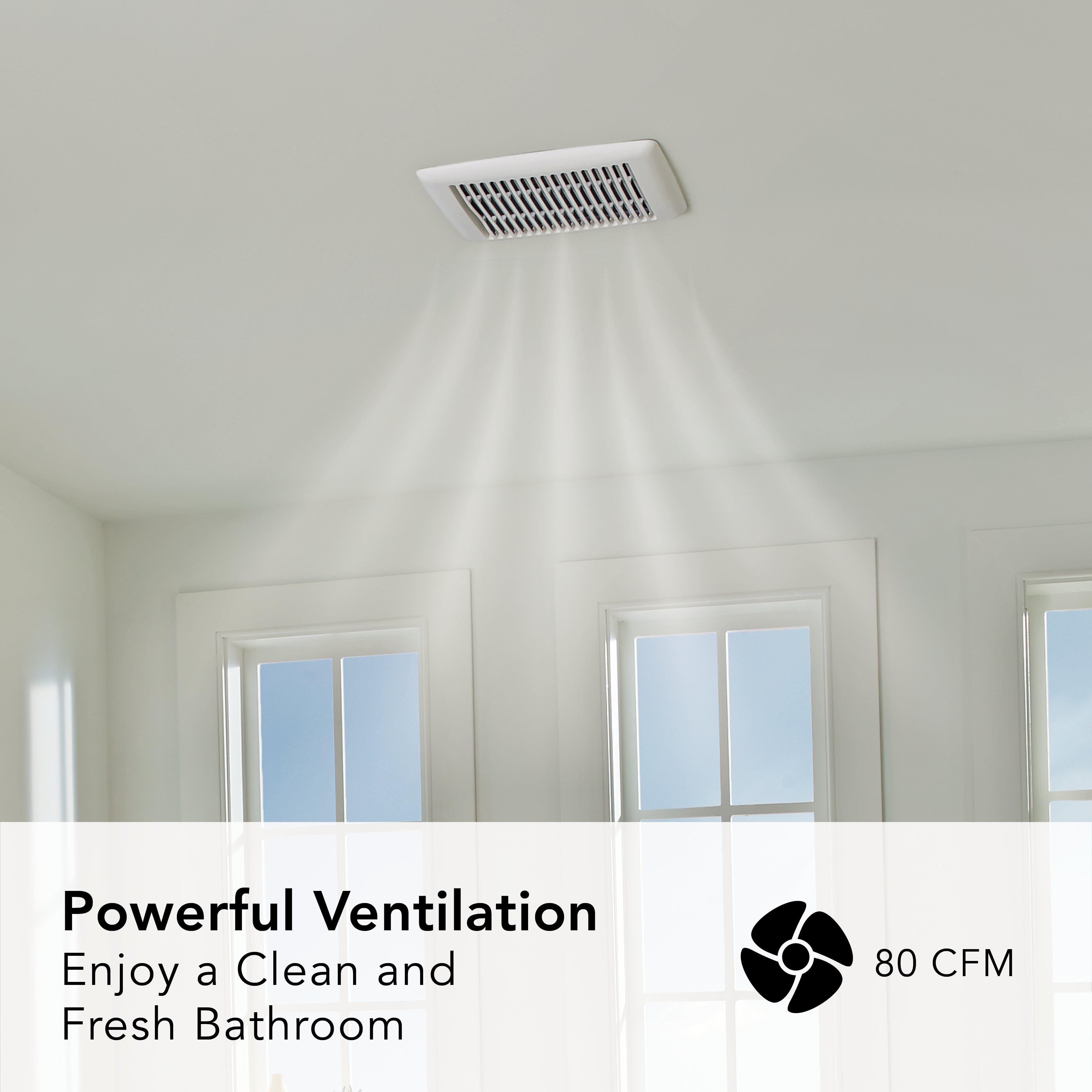 Broan-NuTone® Broan Flex™ Series 80 CFM 0.7 Sones Ventilation Fan - Edmondson Supply