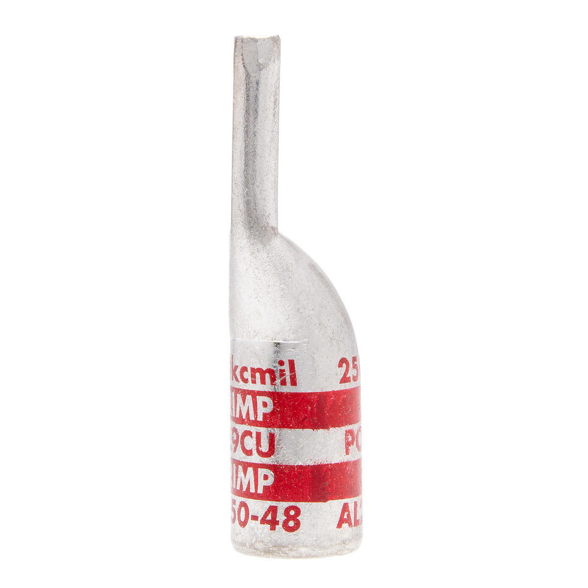 NSI AL250-48 Single-Hole Aluminum Barrel Compression Lug, 250 MCM, 1/2” Mount, AL/CU - Edmondson Supply