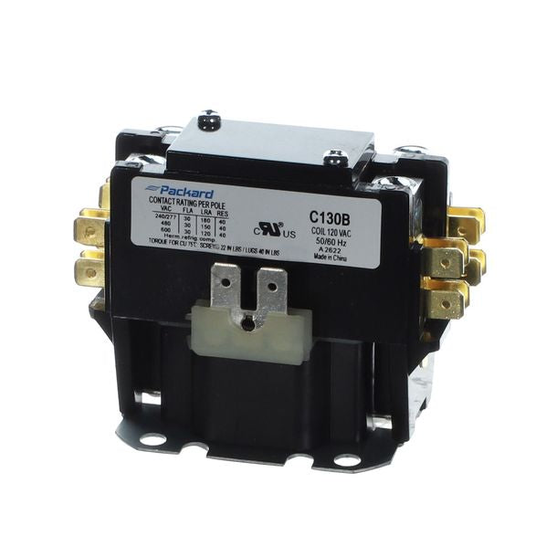 Packard C130B Contactor 1 Pole 30 Amps 120 Coil Voltage - Edmondson Supply