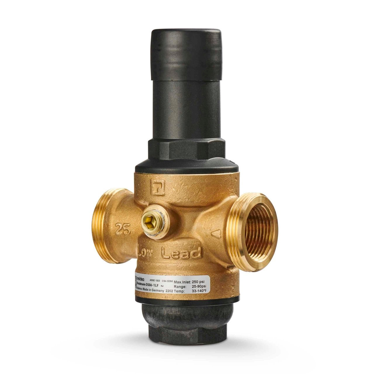 Resideo Braukmann DS06-102-SUT-LF/U DialSet Pressure Regulating Valve, 1" Female NPT Single Union, Lead Free - Edmondson Supply