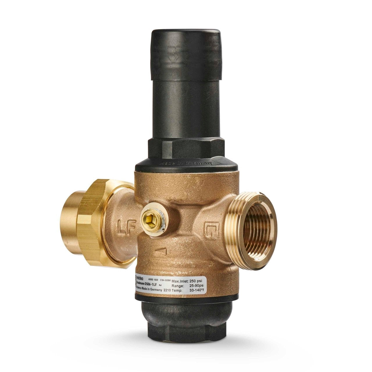 Resideo Braukmann DS06-102-SUT-LF/U DialSet Pressure Regulating Valve, 1" Female NPT Single Union, Lead Free - Edmondson Supply