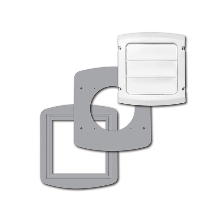 Dundas Jafine EZFXZW EzFix Replacement Vent Cap And Gasket Kit – 4" White Cap - Edmondson Supply